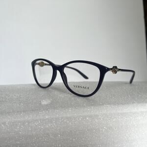 Versace Women's Eye Glass Frames 3175 5064 Purple and Gold 54-16-140 with Case